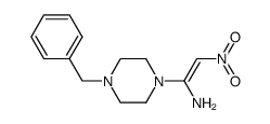 1-amino-1-(4-benzyl-1-piperazino)-2-nitroethene Structure