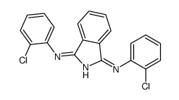 N-(2-chlorophenyl)-3-(2-chlorophenyl)iminoisoindol-1-amine结构式