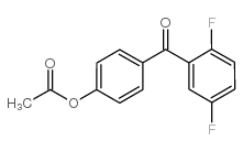 4-ACETOXY-2',5'-DIFLUOROBENZOPHENONE结构式
