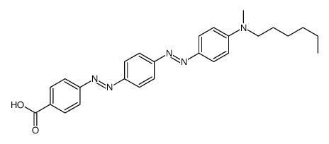 4-[[4-[[4-[hexyl(methyl)amino]phenyl]diazenyl]phenyl]diazenyl]benzoic acid结构式