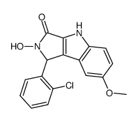 1-(2-Chloro-phenyl)-2-hydroxy-7-methoxy-1,4-dihydro-2H-pyrrolo[3,4-b]indol-3-one Structure