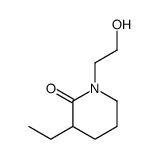 3-ethyl-1-(2-hydroxyethyl)piperidin-2-one结构式