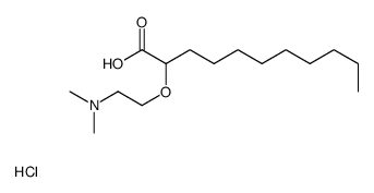 2-[2-(dimethylamino)ethoxy]undecanoic acid,hydrochloride Structure