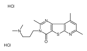 3-[3-(dimethylamino)propyl]-2,7,9-trimethylpyrido[2,3]thieno[2,4-d]pyrimidin-4-one,dihydrochloride结构式