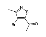 1-(4-bromo-3-methyl-isothiazol-5-yl)-ethanone Structure