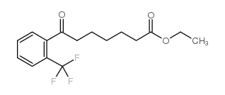 ETHYL 7-OXO-7-(2-TRIFLUOROMETHYLPHENYL)HEPTANOATE结构式