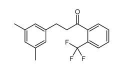 3-(3,5-DIMETHYLPHENYL)-2'-TRIFLUOROMETHYLPROPIOPHENONE结构式