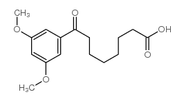 8-(3,5-dimethoxyphenyl)-8-oxooctanoic acid structure