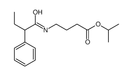 propan-2-yl 4-(2-phenylbutanoylamino)butanoate结构式