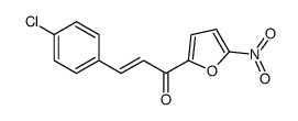 3-(4-chlorophenyl)-1-(5-nitrofuran-2-yl)prop-2-en-1-one结构式