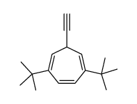 2,5-ditert-butyl-7-ethynylcyclohepta-1,3,5-triene结构式