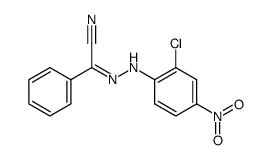 (2-chloro-4-nitro-phenylhydrazono)-phenyl-acetonitrile Structure