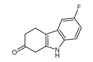 6-fluoro-1,3,4,9-tetrahydro-2H-carbazol-2-one结构式