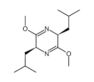 (3S,6S)-3,6-Diisobutyl-2,5-dimethoxy-3,6-dihydropyrazine Structure