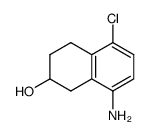 8-Amino-5-chloro-1,2,3,4-tetrahydronaphthalen-2-ol Structure