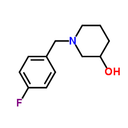 1-(4-Fluorobenzyl)-3-piperidinol结构式