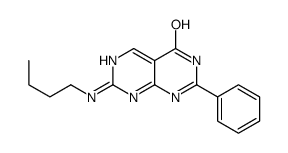 2-(butylamino)-7-phenyl-8H-pyrimido[4,5-d]pyrimidin-5-one结构式