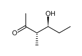 2-Hexanone, 4-hydroxy-3-methyl-, (R*,R*)- (9CI) structure