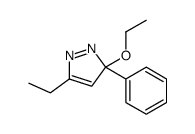 3-ethoxy-5-ethyl-3-phenylpyrazole Structure