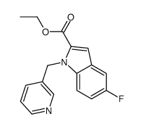 ethyl 5-fluoro-1-(pyridin-3-ylmethyl)indole-2-carboxylate Structure