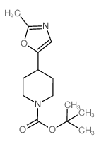 tert-butyl 4-(2-methyloxazol-5-yl)piperidine-1-carboxylate结构式