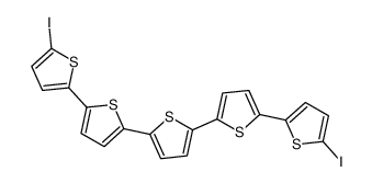 2,5-bis[5-(5-iodothiophen-2-yl)thiophen-2-yl]thiophene Structure