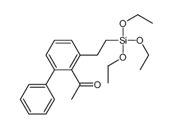 1-[2-phenyl-6-(2-triethoxysilylethyl)phenyl]ethanone Structure