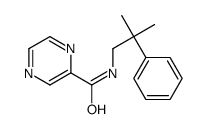N-(2-methyl-2-phenylpropyl)pyrazine-2-carboxamide结构式