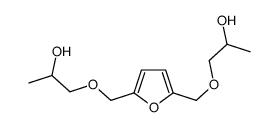 1,1'-[furan-2,5-diylbis(methyleneoxy)]dipropan-2-ol结构式