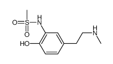 N-[2-hydroxy-5-(2-methylaminoethyl)phenyl]methanesulfonamide Structure