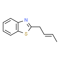 Benzothiazole, 2-(2-butenyl)- (9CI) structure