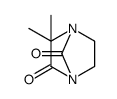 1,4-Diazabicyclo[2.2.1]heptane-2,7-dione,3,3-dimethyl-(9CI) Structure