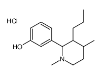 3-(1,4-dimethyl-3-propylpiperidin-2-yl)phenol,hydrochloride Structure