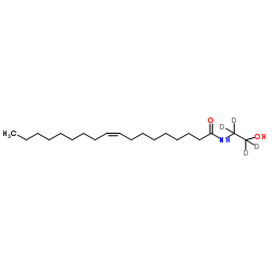 (9Z)-N-[2-Hydroxy(2H4)ethyl]-9-octadecenamide结构式