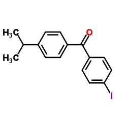 (4-Iodophenyl)(4-isopropylphenyl)methanone structure