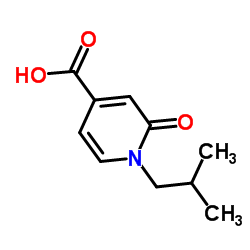 1-Isobutyl-2-oxo-1,2-dihydro-4-pyridinecarboxylic acid Structure