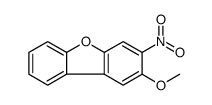 Dibenzofuran, 2-methoxy-3-nitro结构式