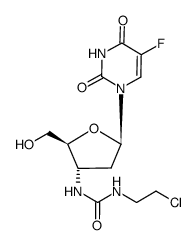 3'-<3-(2-chloroethyl)ureido>-2',3'-dideoxy-5-fluorouridine Structure