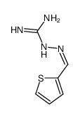 2-[(E)-thiophen-2-ylmethylideneamino]guanidine结构式