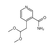 4-(2,2-dimethoxyethyl)nicotinamide Structure