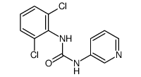 Urea, N-(2,6-dichlorophenyl)-N'-3-pyridinyl Structure
