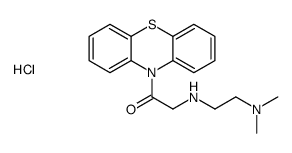 2-[2-(dimethylamino)ethylamino]-1-phenothiazin-10-ylethanone,hydrochloride Structure