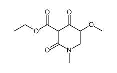5-Methoxy-1-methyl-2,4-dioxo-piperidine-3-carboxylic acid ethyl ester Structure
