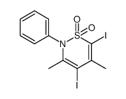 1,3-Diiod-2,4-dimethyl-N-phenyl-buta-1,3-dien-1,4-sultam Structure