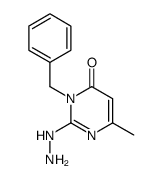 3-benzyl-2-hydrazino-6-methyl-3H-pyrimidin-4-one Structure