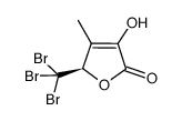 (R)-5-(tribromomethyl)-3-hydroxy-4-methylfuran-2(5H)-one Structure