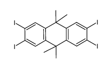 2,3,6,7-tetraiodo-9,9,10,10-tetramethyl-9,10-dihydroanthracene结构式