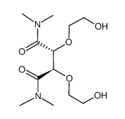 (2R,3R)-N,N,N',N'-Tetramethyl-2,3-bis(2-hydroxyethyl)succinamide结构式