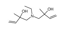 ethyl-bis-(2-hydroxy-2-methyl-but-3-enyl)-amine结构式