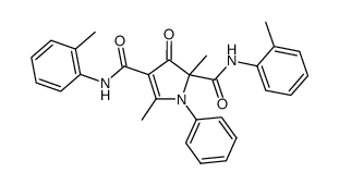 2,5-dimethyl-3-oxo-1-phenyl-N2,N4-di-o-tolyl-2,3-dihydro-1H-pyrrole-2,4-dicarboxamide结构式
